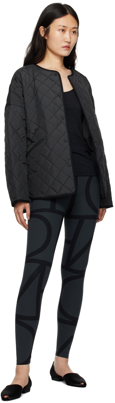 TOTEME Black Monogram Leggings Toteme