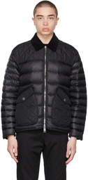 Burberry Black Down Diamond Quilted Jacket