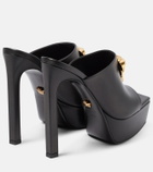 Versace - Medusa leather platform mules