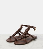 Gianvito Rossi Capua braided leather sandals