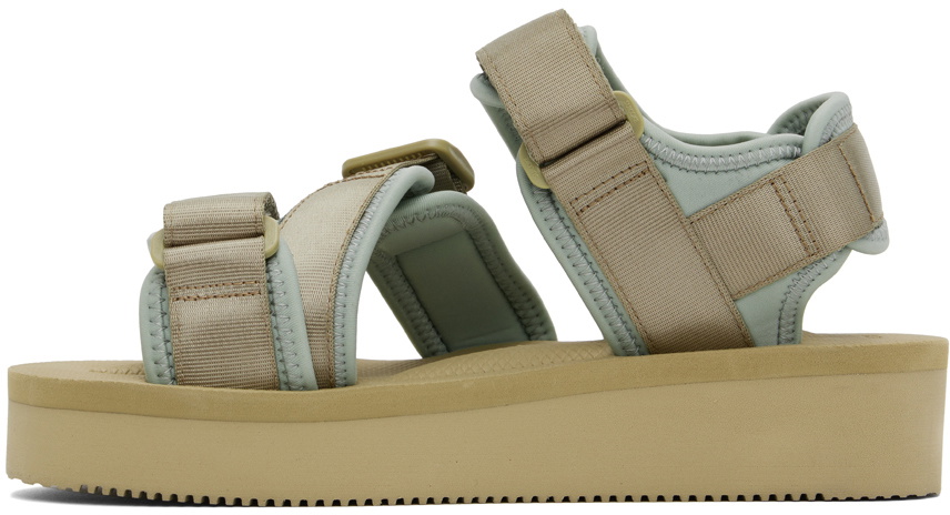 SUICOKE Taupe & Blue KISEE-PO Sandals