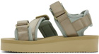 SUICOKE Taupe & Blue KISEE-PO Sandals
