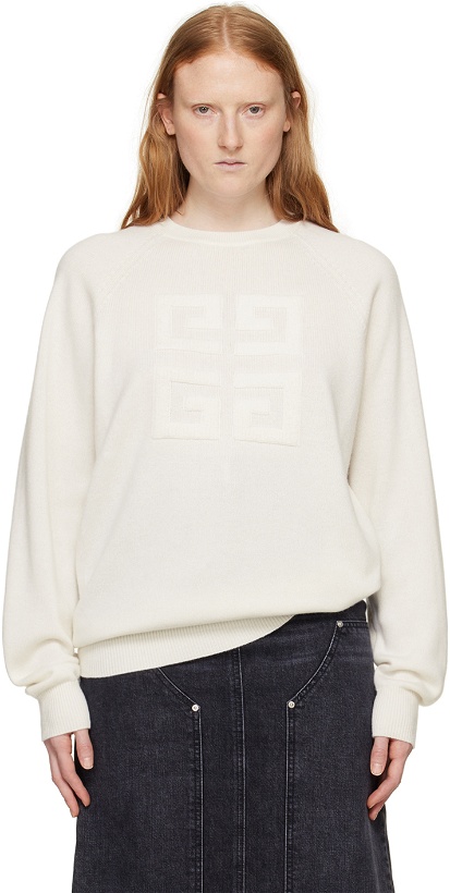 Photo: Givenchy White 4G Sweater