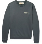 Mollusk - Olde Whale Printed Loopback Cotton-Jersey Sweatshirt - Blue