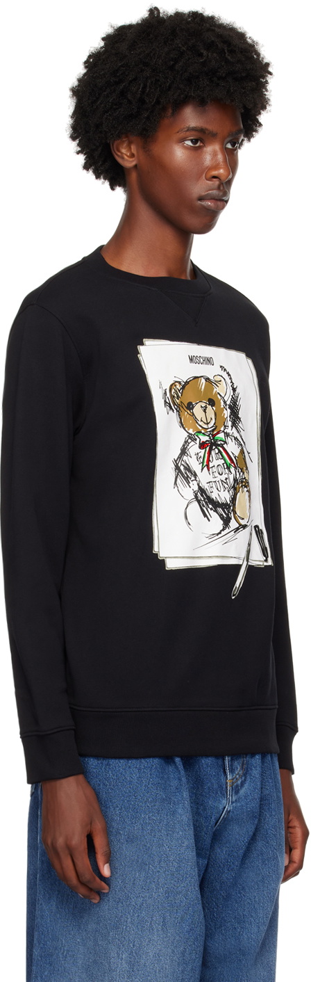 Moschino Black Teddy Bear Sweatshirt