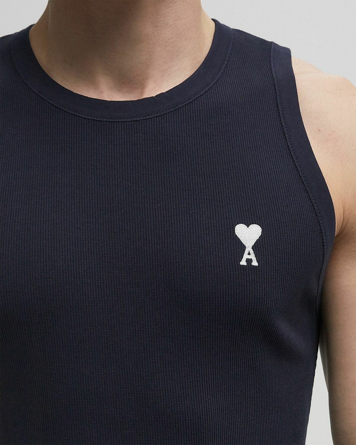 AMI Paris CLASSIC ADC TANKTOP Blue Mens Tank Top