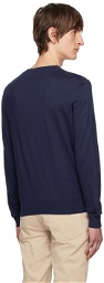 ZEGNA Navy Crewneck Sweatshirt