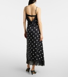 Sportmax Capo polka-dot silk slip dress