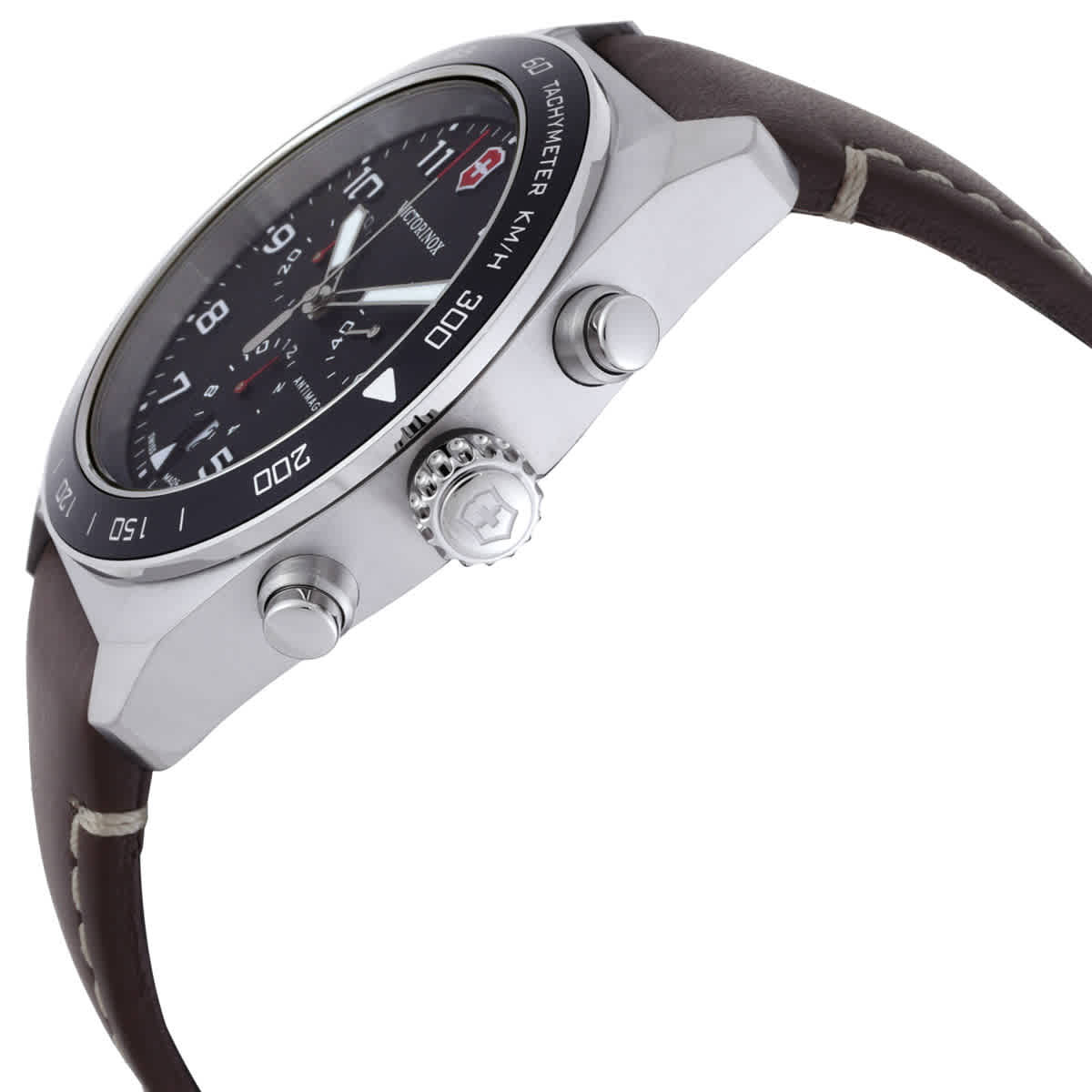 Victorinox Swiss Army Chronograph Quartz Black Dial Mens Watch 242046