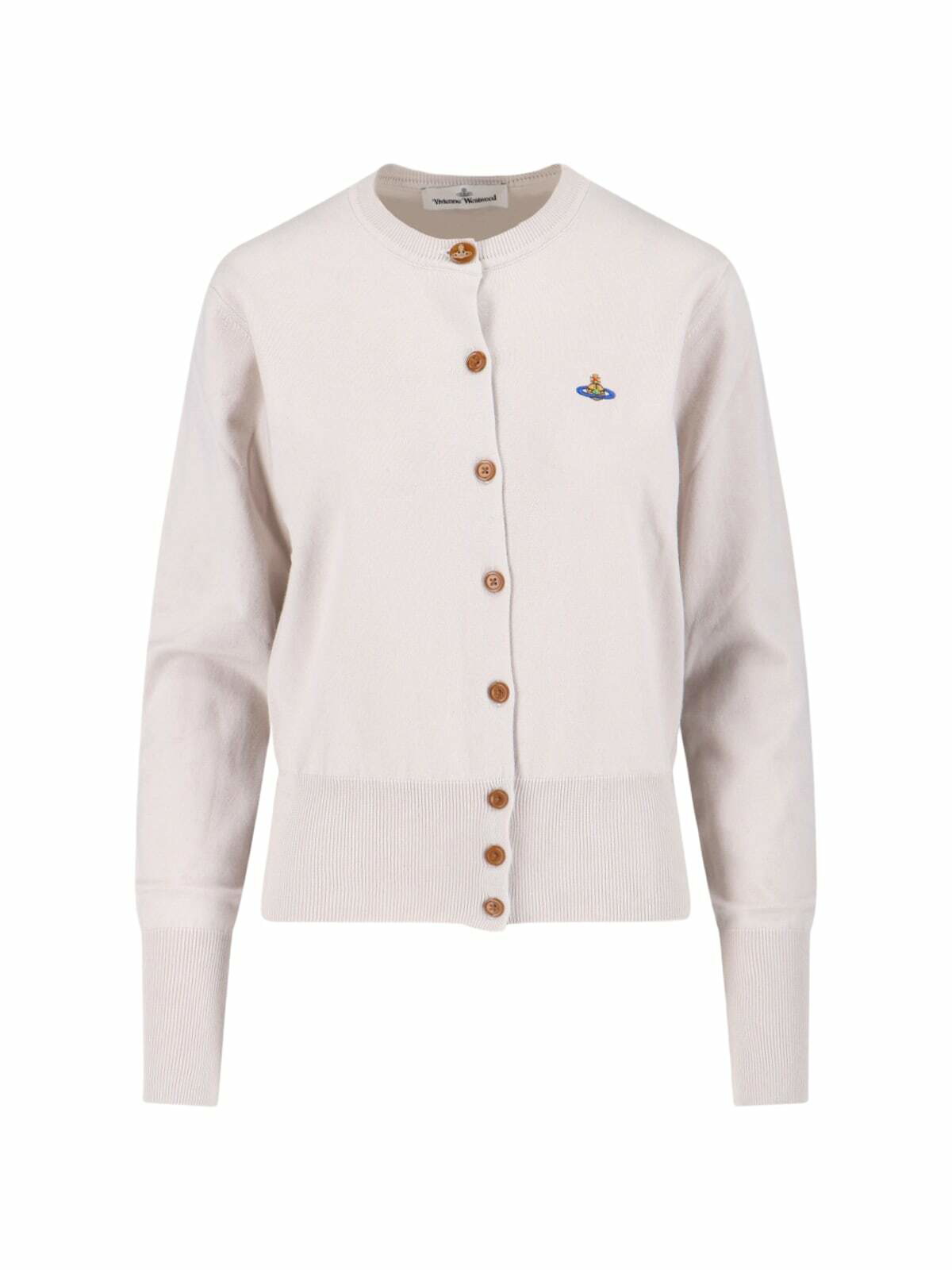 VIVIENNE WESTWOOD トップス Marina ribbed-knit cotton 917727 Marina ribbed-knit cotton polo shirt in blue - Vivienne