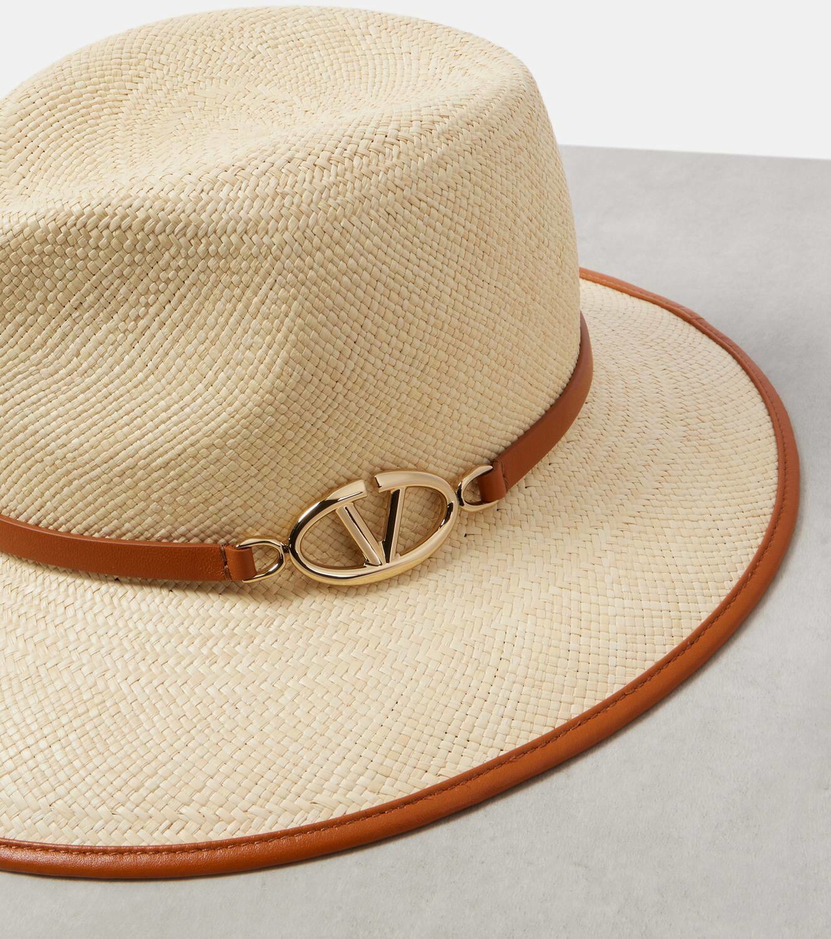 Valentino The Bold Edition VLogo straw fedora Valentino