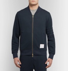 Thom Browne - Honeycomb-Knit Cotton Zip-Up Sweatshirt - Men - Navy