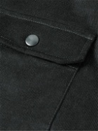 James Perse - Fleece-Lined Cotton-Blend Corduroy Jacket - Black