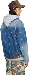 Evisu Indigo Allover Seagull Denim Jacket