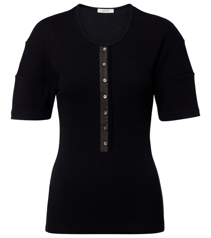 Photo: Lemaire Cotton and linen Henley shirt