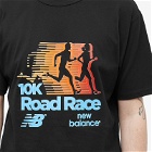 New Balance Men's Road Race T-Shirt in Black