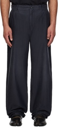 Maison Margiela Black Unbrushed Moleskin Trousers