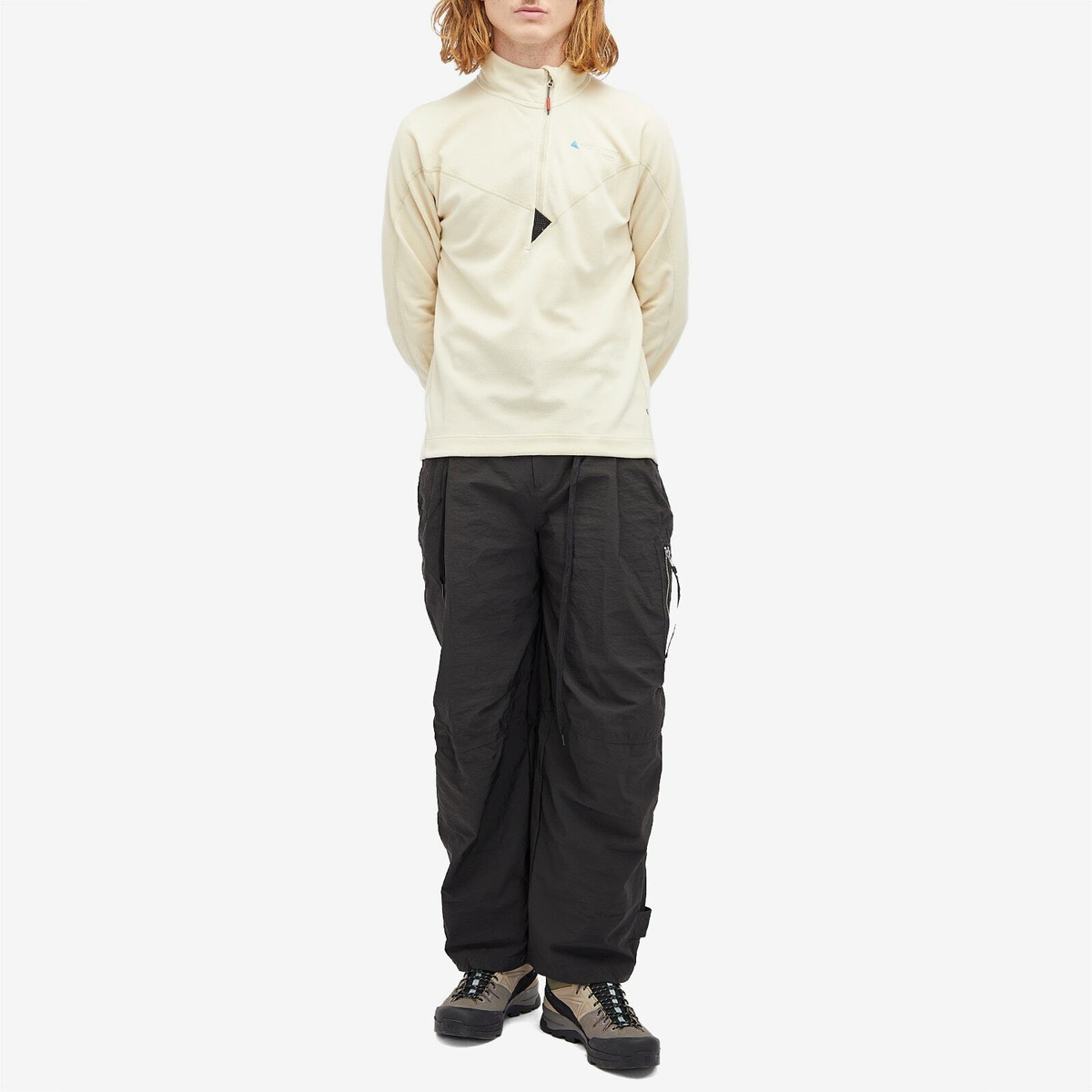 Klättermusen Men's Sigyn Half Zip Fleece in Clay