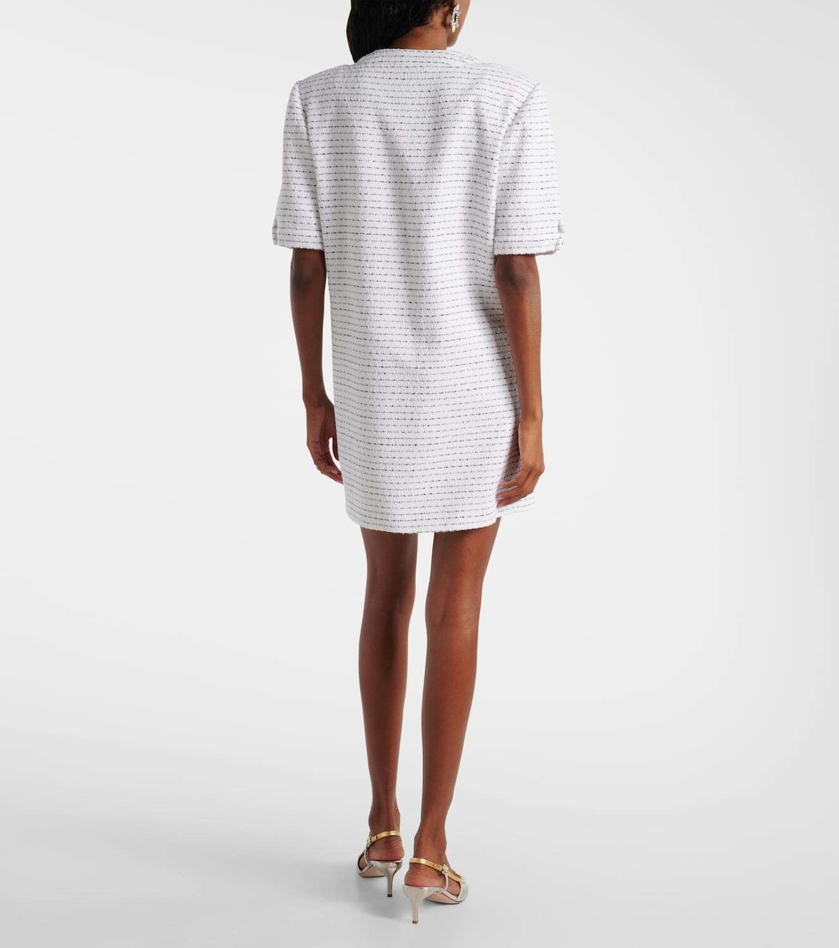 Alessandra Rich Sequined tweed minidress