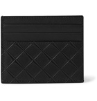 Bottega Veneta - Debossed Leather Cardholder - Black