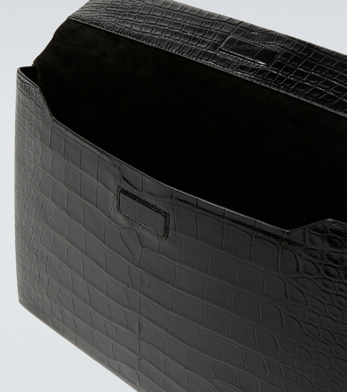 Tom Ford Croc-effect leather briefcase