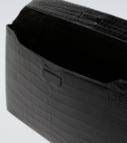 Tom Ford Croc-effect leather briefcase