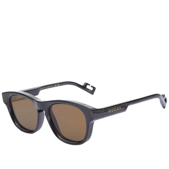 Photo: Gucci Men's Eyewear GG1238S Hiking Sunglasses in Black/Brown