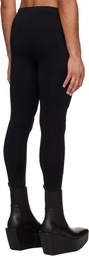 Rick Owens Black Hollywood Active Knit Leggings
