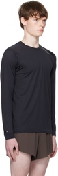 Soar Running Black Long Sleeve Tech T-shirt