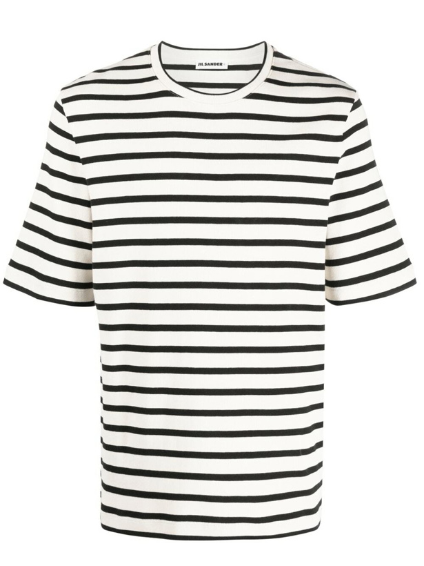 Photo: JIL SANDER - Striped Cotton T-shirt