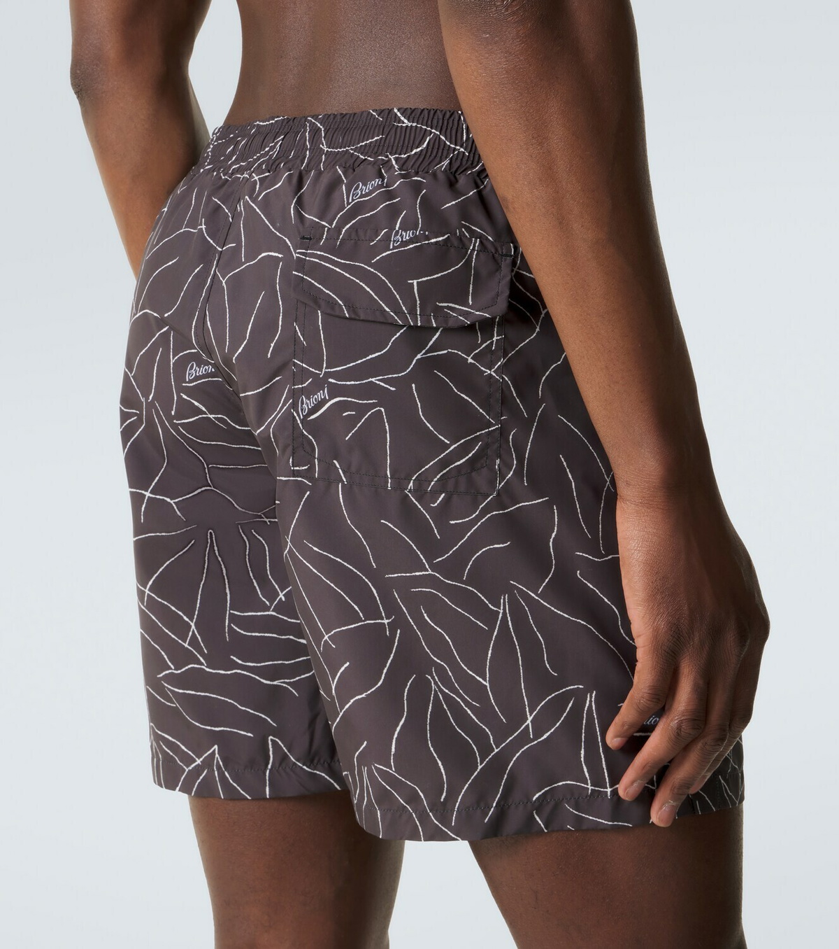 Brioni Printed swim trunks