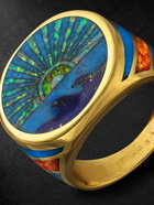 Jacquie Aiche - Gold Multi-Stone Ring - Blue