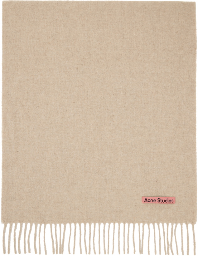 Photo: Acne Studios Beige Fringe Scarf