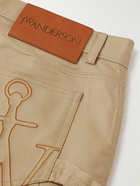 JW Anderson - Straight-Leg Cotton-Sateen Cargo Trousers - Neutrals