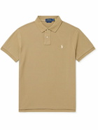 Polo Ralph Lauren - Slim-Fit Logo-Embroidered Cotton-Piqué Polo Shirt - Brown