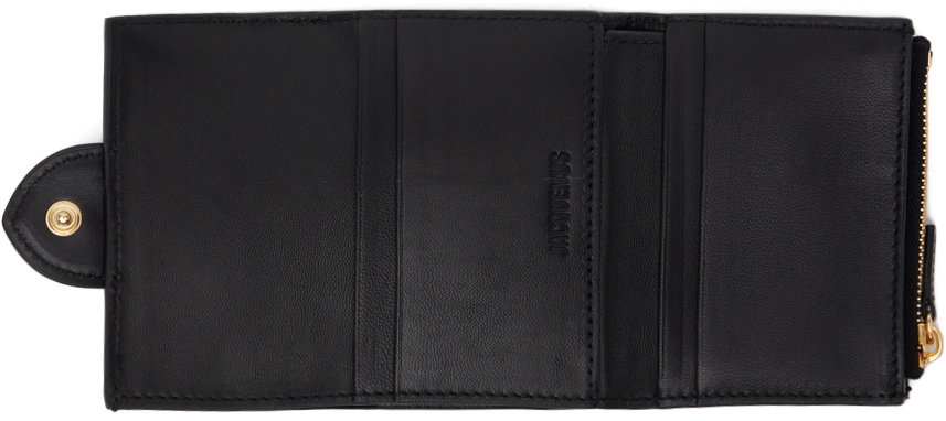 JACQUEMUS Le Compact Bambino ウォレット/財布 Jacquemus Le Compact Bambino Leather Wallet | Black | FARFETCH