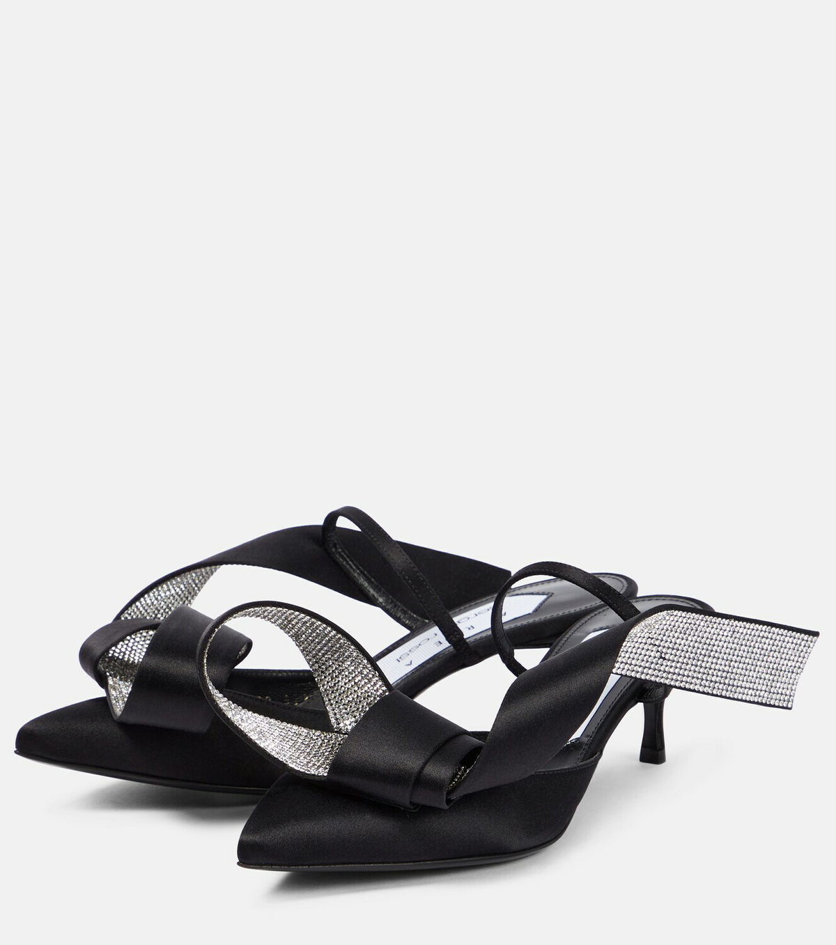Sergio Rossi xAREAサンダル Marquise crystalembellished791217 Area x Sergio Rossi Marquise embellished sandals AREA