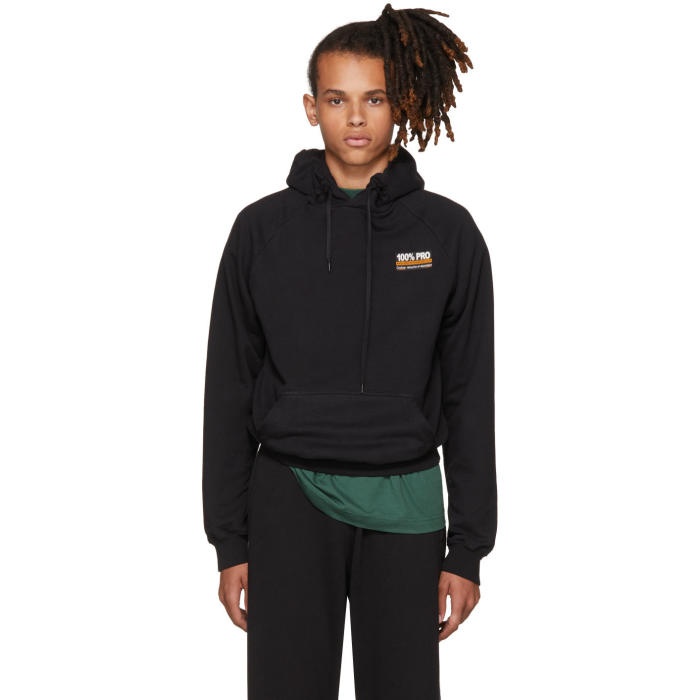 Photo: Vetements Black 100% Pro Normal Fitted Hoodie