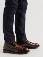 Grenson - Brady Polished-Leather Boots - Brown