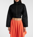 Alaïa Taffeta belted bomber jacket