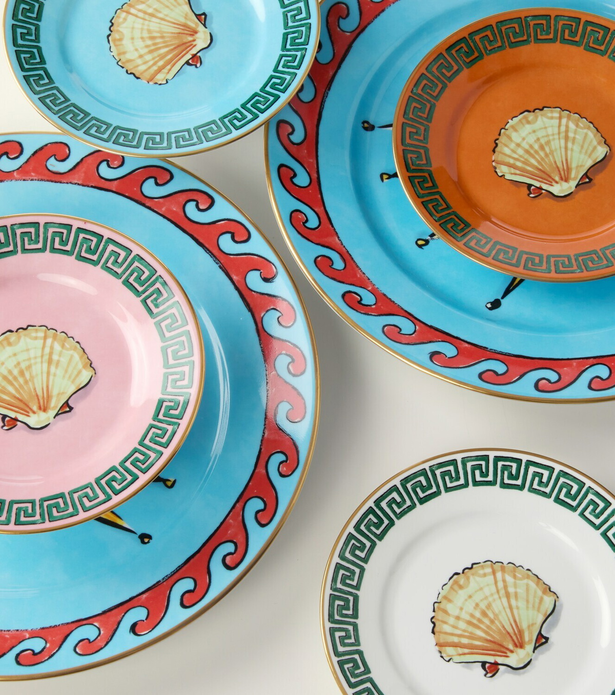 Ginori 1735 Il Viaggio Di Nettuno set of 4 bread plates