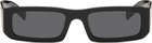 Prada Eyewear Black Rectangular Sunglasses