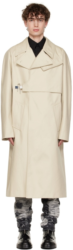 Photo: Givenchy Beige U-Lock Trench Coat