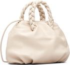 HEREU Off-White Bombon M Supple Shiny Bag