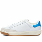 Adidas Men's Rod Laver Sneakers in White/Blue Rush