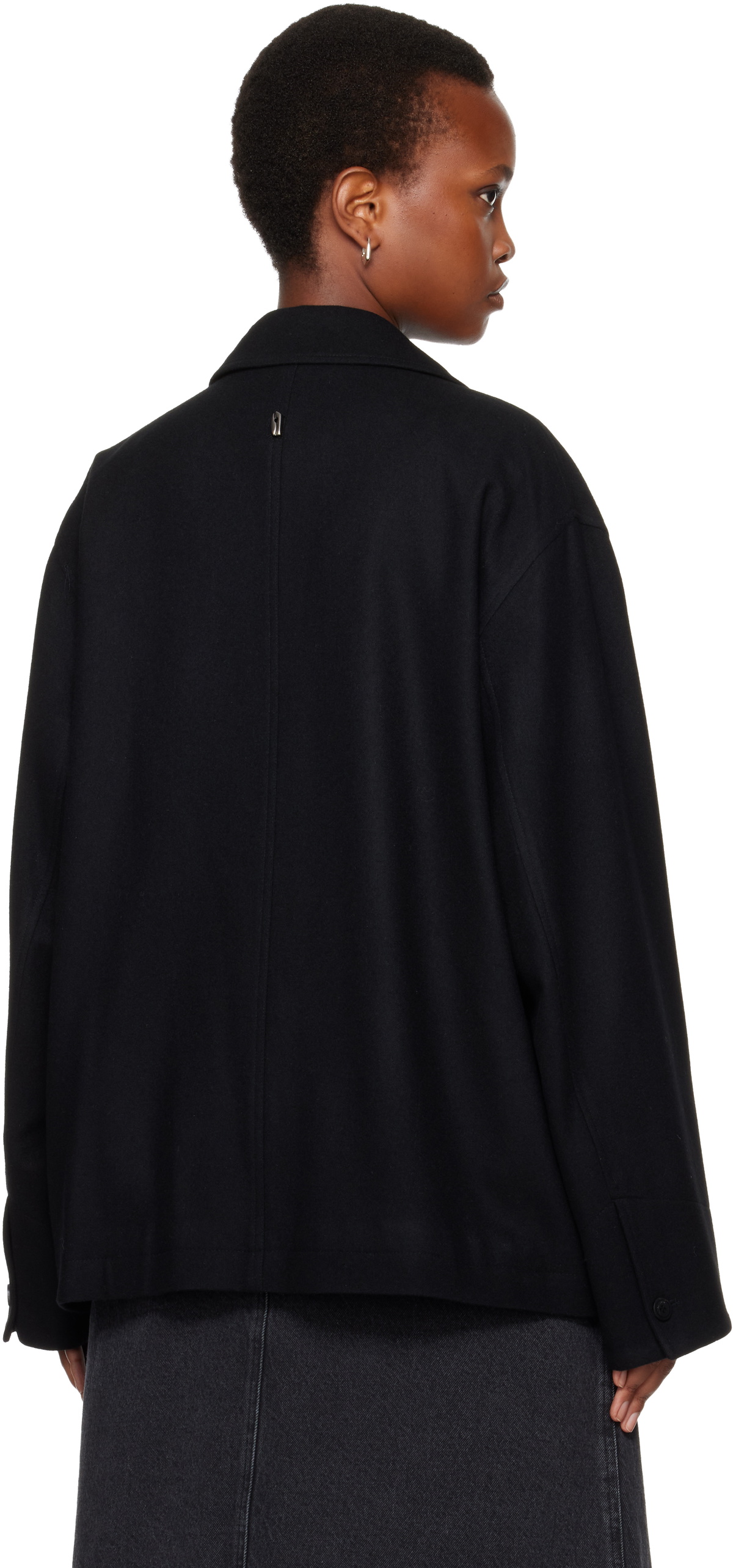 LE17SEPTEMBRE Black Wool Field Jacket