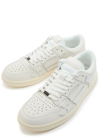 Amiri Skel Top Low Panelled Leather Sneakers White