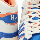 Adidas Attitude Hi-Top 'NY Islanders' Sneakers in White Tint/Team Royal Blue