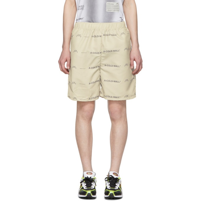 Photo: A-Cold-Wall* Beige Logo Shorts