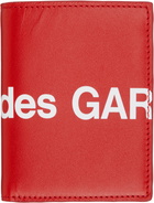 COMME des GARÇONS WALLETS Red Huge Logo Group Wallet